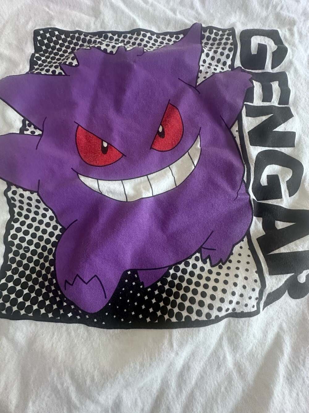 XL Pokémon Gengar Comic Squares Graphic T-Shirt White XL